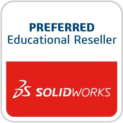 Rot-weißes SOLIDWORKS Zertifikat